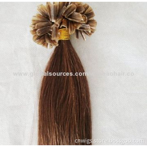 Italian Keratin Prebonded Remy/U-tip Human Hair Extension, 12-32 Inches
